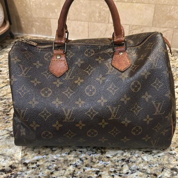 Louis Vuitton rehab Brown Monogram Bag Speedy 25 - Picture 2 of 10